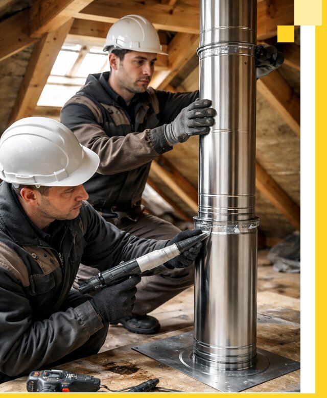 Монтаж дымоходов для каминов в Павловском Посаде с гарантией качества