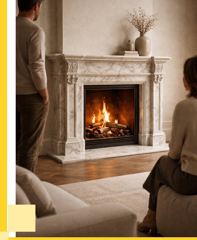 Мраморные камины под ключ в Павловском Посаде от 254050 р. | ЭриданПвл