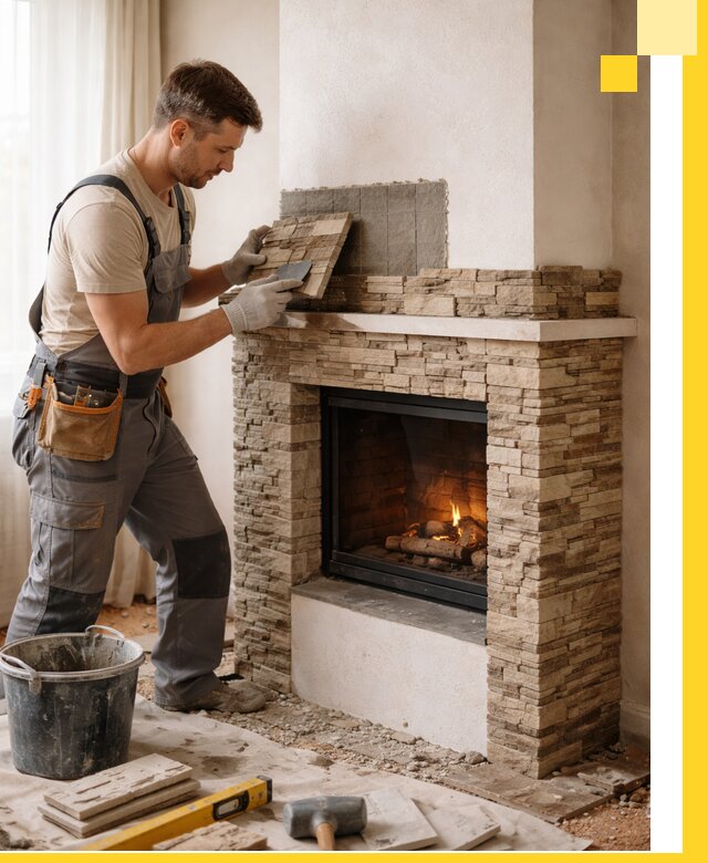 Изготовление и монтаж каминов для дома под ключ в Павловском Посаде