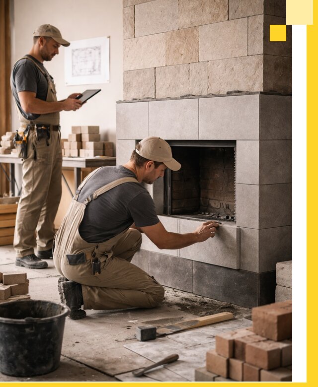 Индивидуальные проекты каминов и каминных систем в Павловском Посаде