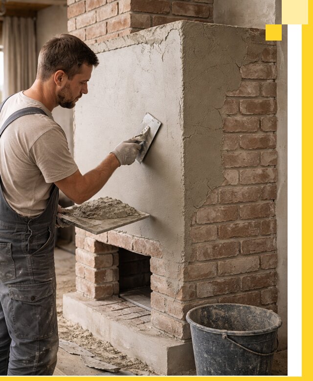 Отделка печей и облицовка каминов в Павловском Посаде под ключ