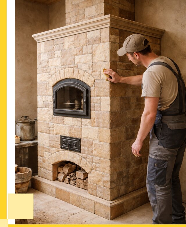 Облицовка печей в Павловском Посаде от 4573 р. под ключ | ЭриданПвл