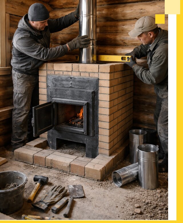 Проектирование, изготовление и установка банных печей в Павловском Посаде