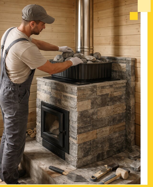 Печи для парной в Павловском Посаде, производство, монтаж и обслуживание