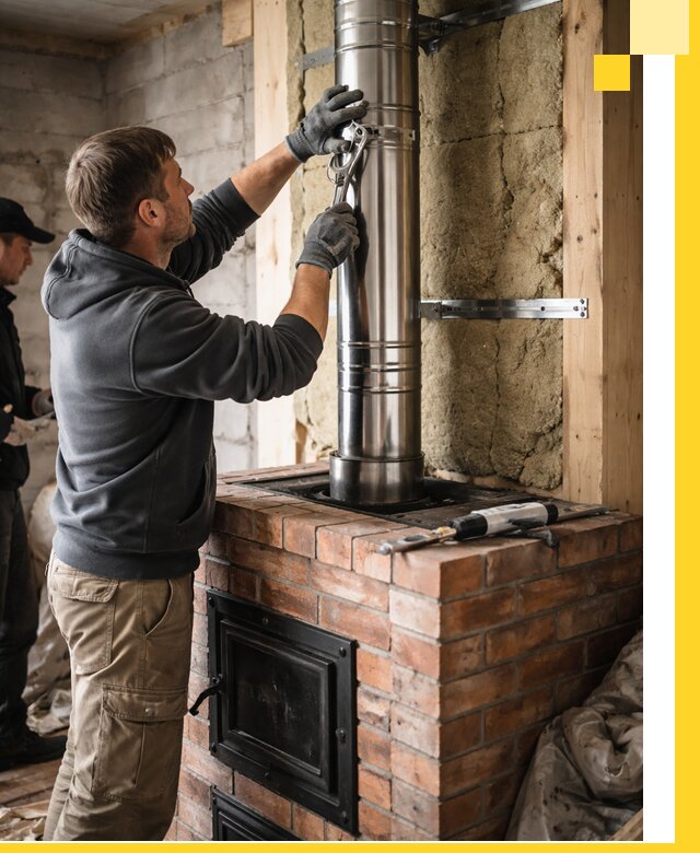 Изготовление и монтаж печей и дымоходов под ключ в Павловском Посаде