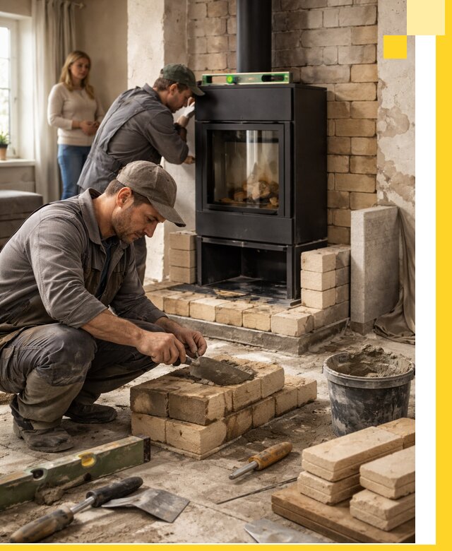 Печи и камины под ключ: проект, установка в Павловском Посаде