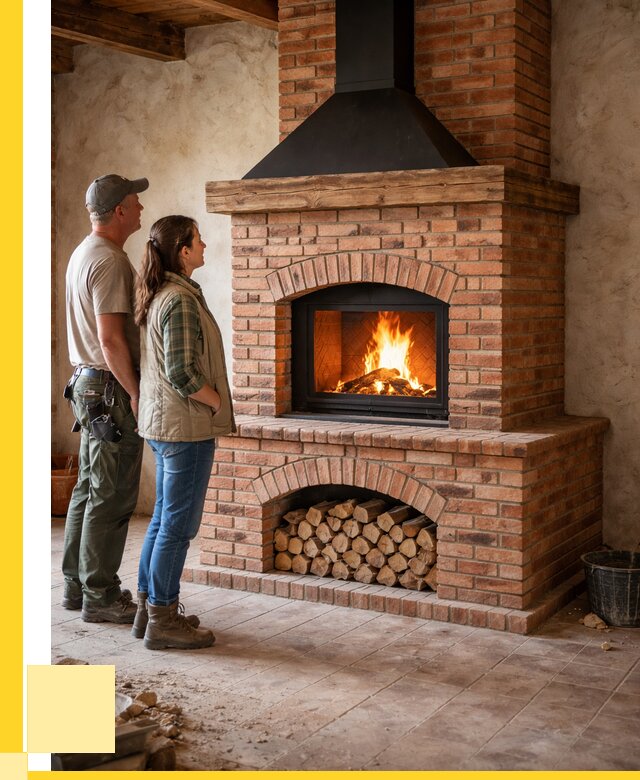 Печи камины из кирпича в Павловском Посаде от 121944 р. | ЭриданПвл