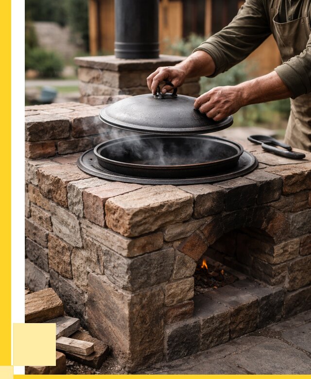 Печи для казана в Павловском Посаде по цене от 18292 р. | ЭриданПвл