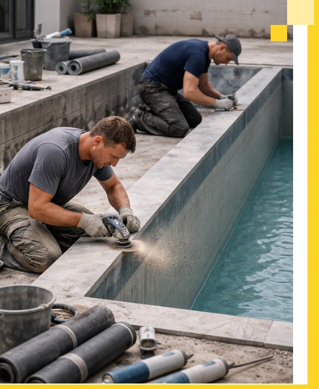 Профессиональный ремонт бассейнов под ключ в Павловском Посаде