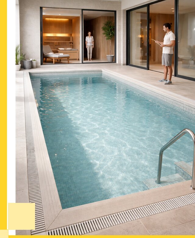 Отделка бассейна пленкой ПВХ в Павловском Посаде от 3557 р. - ЭриданПвл