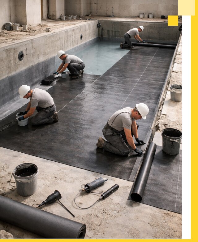 Профессиональная гидроизоляция бассейнов и чаш в Павловском Посаде под ключ