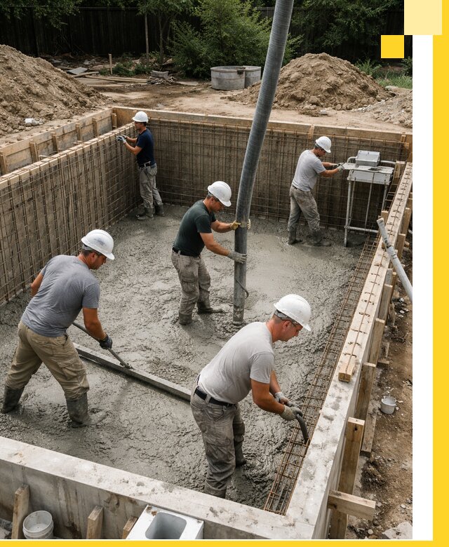 Строительство бетонных бассейнов под ключ в Павловском Посаде