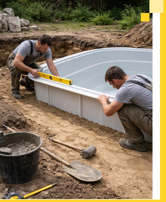 Производство и установка пластиковых бассейнов в Павловском Посаде под ключ