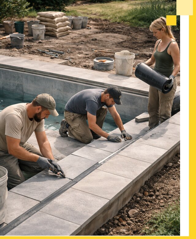 Строительство и монтаж уличных бассейнов под ключ в Павловском Посаде