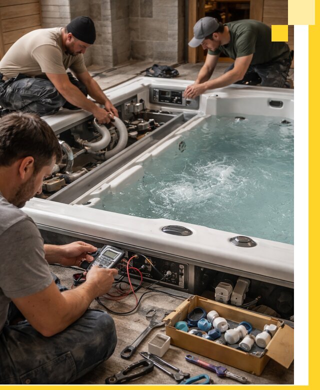 Гидромассажные бассейны под ключ в Павловском Посаде, дизайн и монтаж