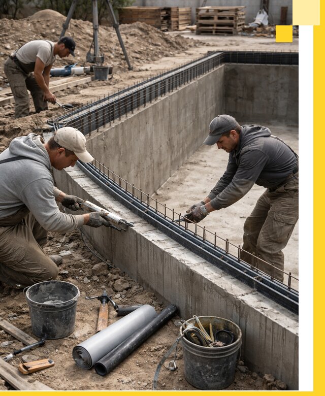 Качественный монтаж чаши бассейна в Павловском Посаде под ключ с гарантией