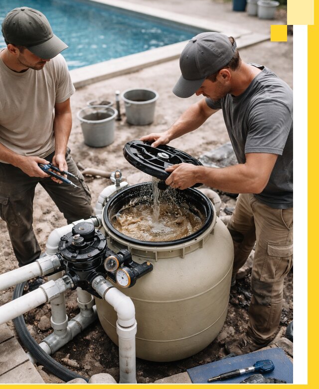 Установка и обслуживание песочных фильтров для бассейнов в Павловском Посаде