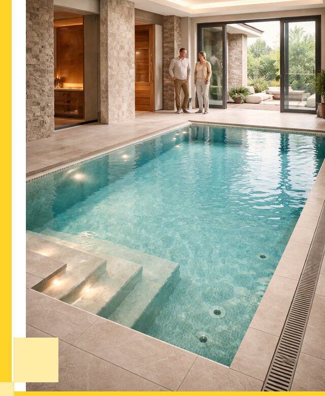 Бассейн во дворе в Павловском Посаде: проект, отделка от 1219440 р. | ЭриданПвл