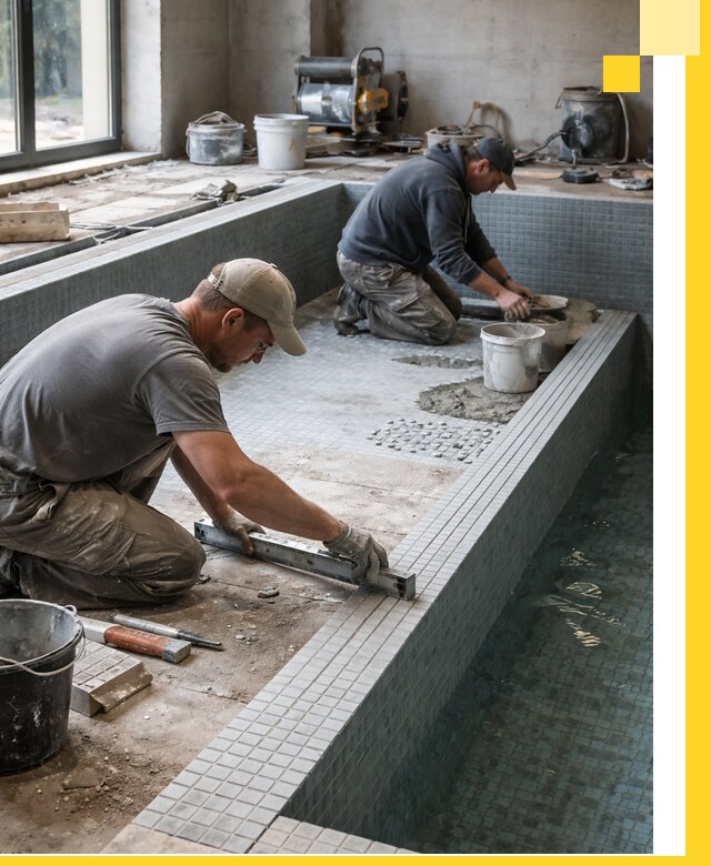 Строительство бассейна в частном доме в Павловском Посаде под ключ