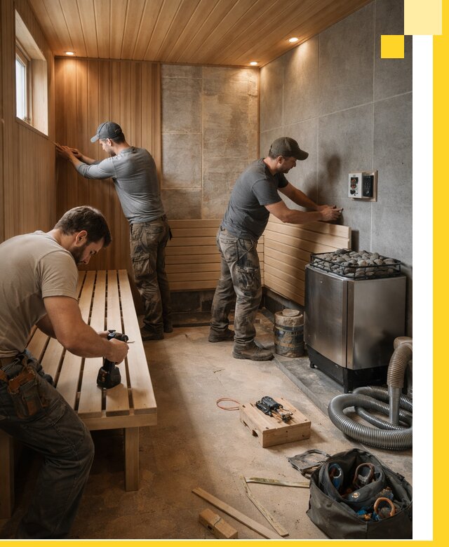 Сауны под ключ в Павловском Посаде, проектирование, строительство, отделка