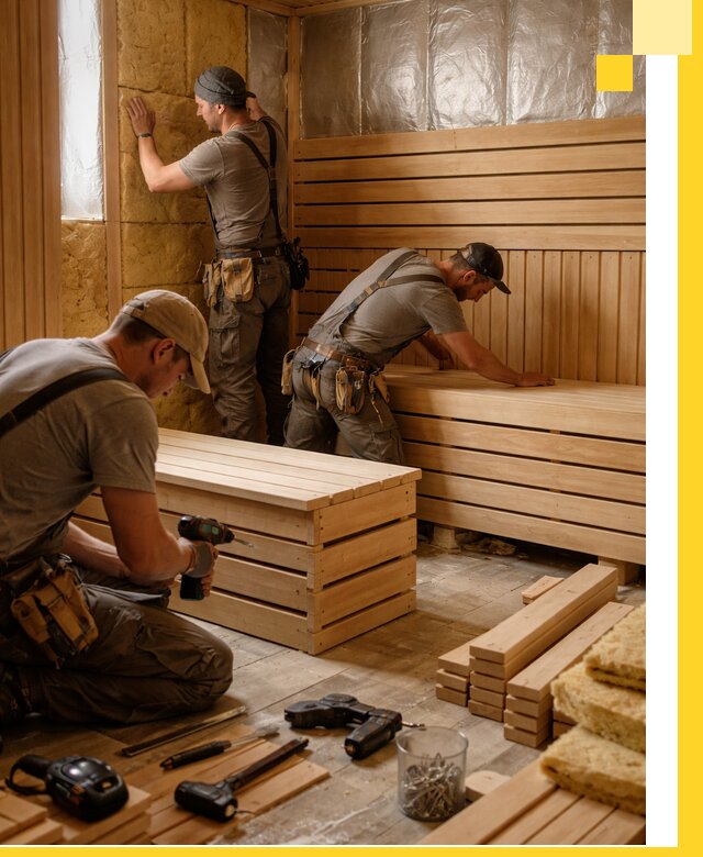 Профессиональное строительство саун под ключ в Павловском Посаде