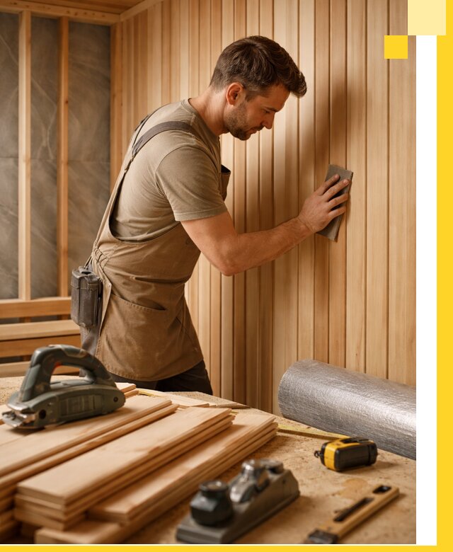 Профессиональная отделка саун и парных под ключ в Павловском Посаде