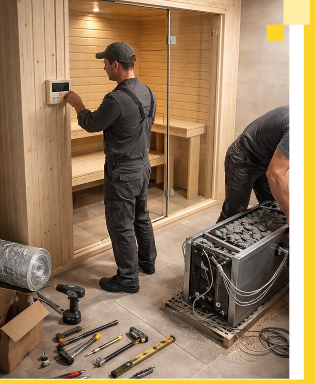 Поставка, установка и монтаж электрических саун в Павловском Посаде