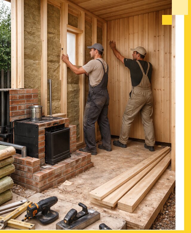 Строительство и установка дачных саун под ключ в Павловском Посаде