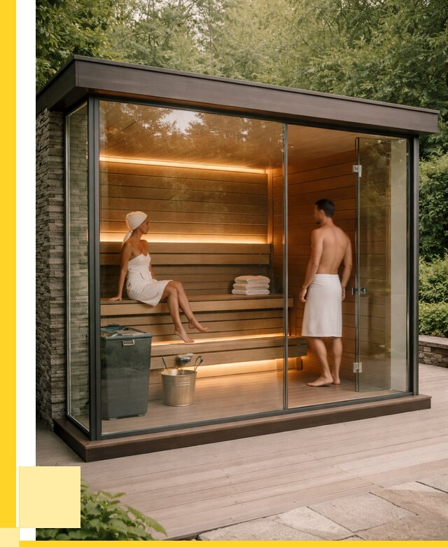 Сауна стеклянная и двери для сауны в Павловском Посаде от 254050 р. | ЭриданПвл