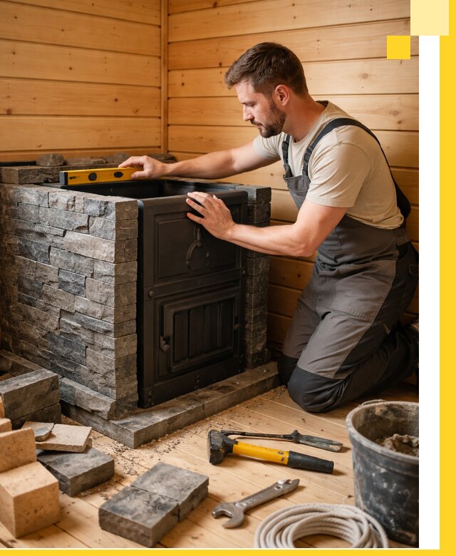 Производство и установка печей для саун под ключ в Павловском Посаде