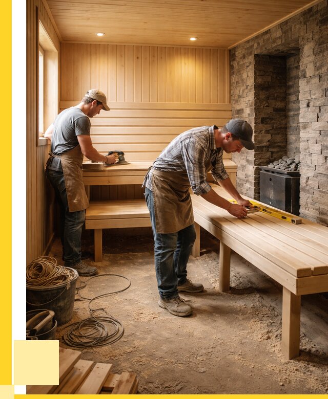 Отделка бани в Павловском Посаде: внутренняя отделка от 3049 р. | ЭриданПвл