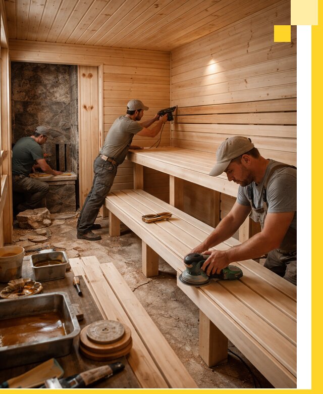 Профессиональная отделка бань в Павловском Посаде под ключ, с гарантией