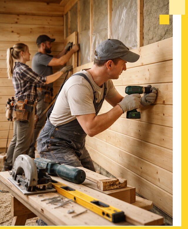 Обшивка бань под ключ в Павловском Посаде: отделка стен и потолков