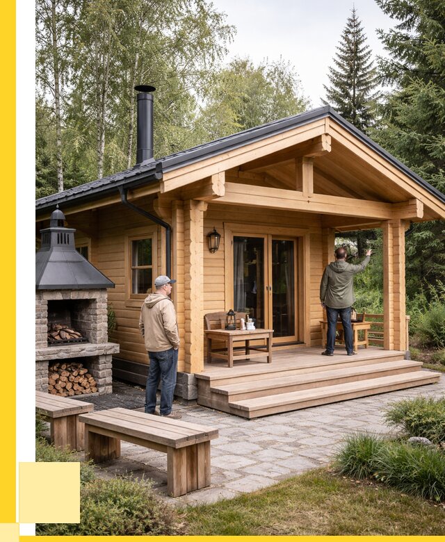 Деревянные бани под ключ в Павловском Посаде от 457290 р. | ЭриданПвл