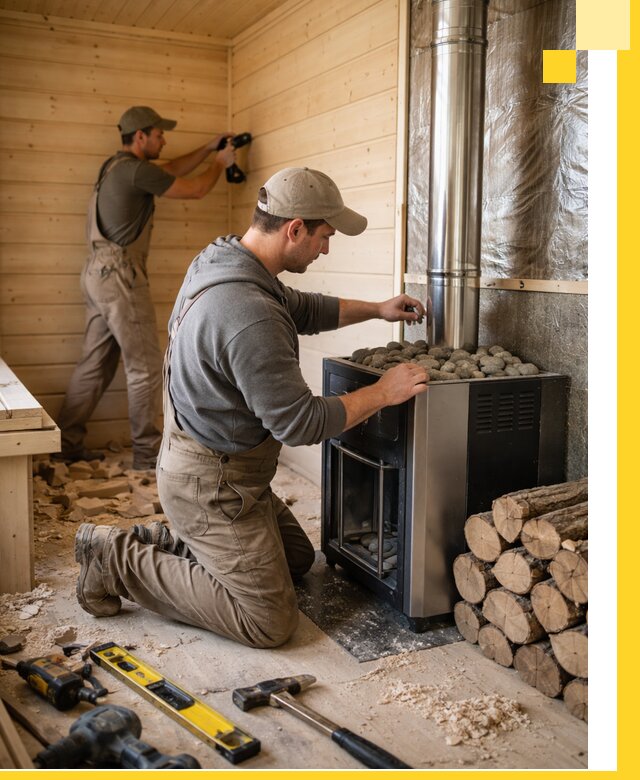 Строительство деревянных бань под ключ в Павловском Посаде проекты и монтаж