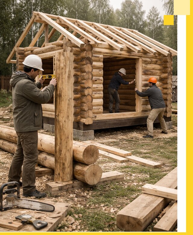 Строительство бань для дачи под ключ в Павловском Посаде с доставкой и монтажом