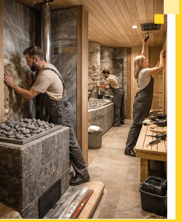 Строительство бань и SPA процедур в Павловском Посаде под ключ и отделкой