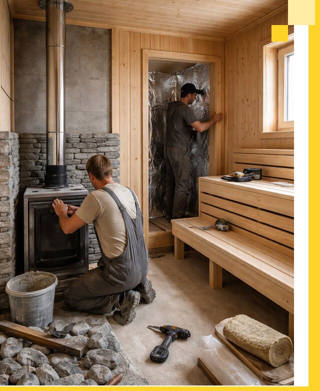 Строительство и изготовление бань под ключ в Павловском Посаде