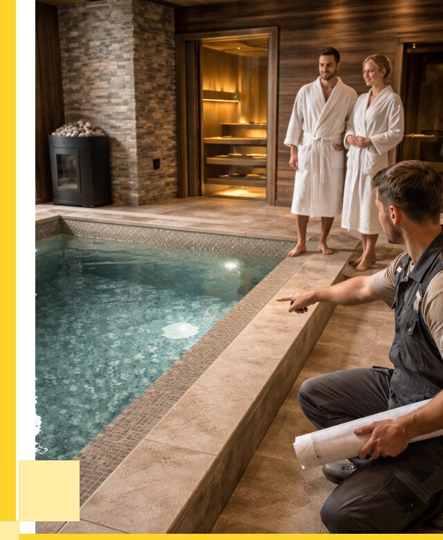 Проект бани с бассейном под ключ в Павловском Посаде от 66053 р. | ЭриданПвл