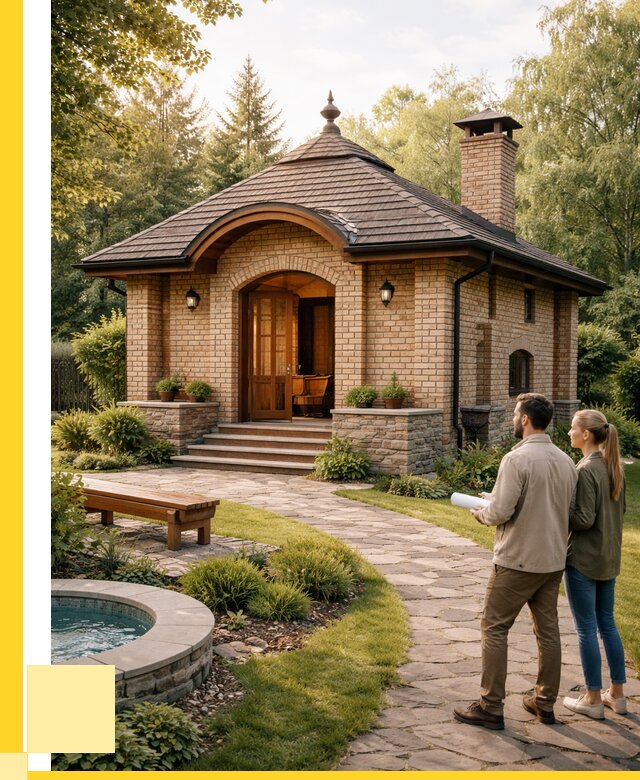 Проект кирпичной бани в Павловском Посаде от 30486 р. | ЭриданПвл