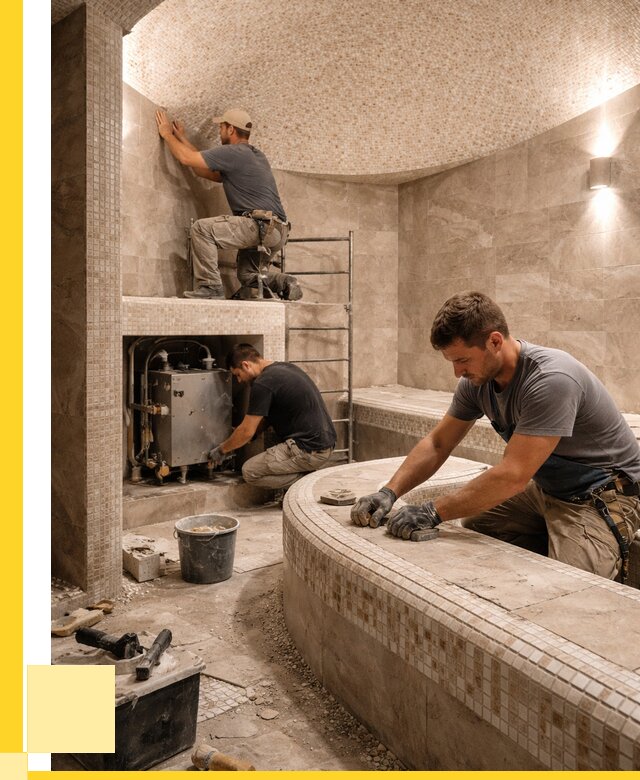 Монтаж хамамов под ключ в Павловском Посаде от 254050 р. ЭриданПвл