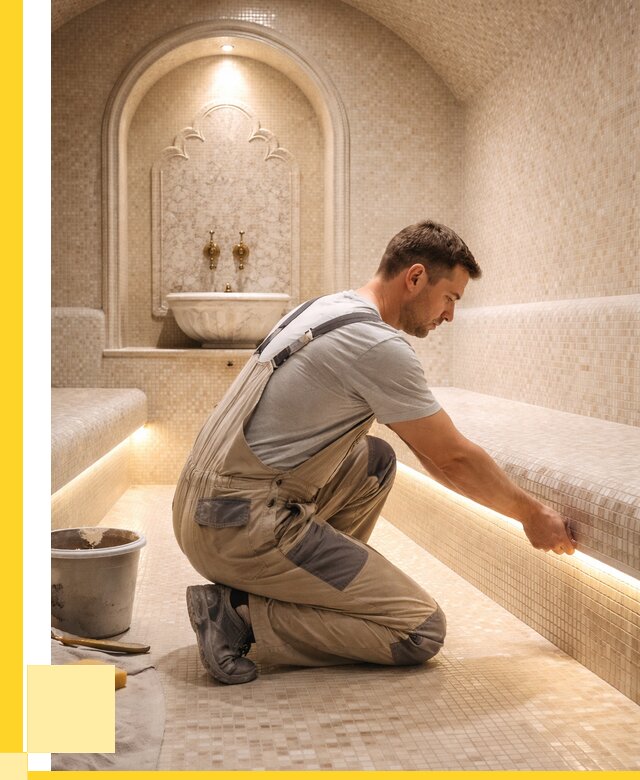 Отделка хамамов под ключ в Павловском Посаде от 5589 р. | ЭриданПвл