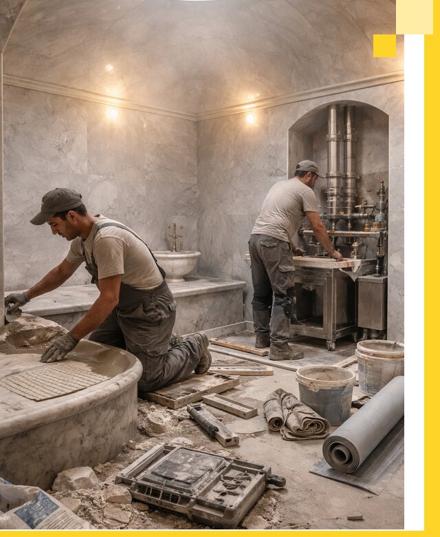 Строительство турецких бань хаммам под ключ в Павловском Посаде