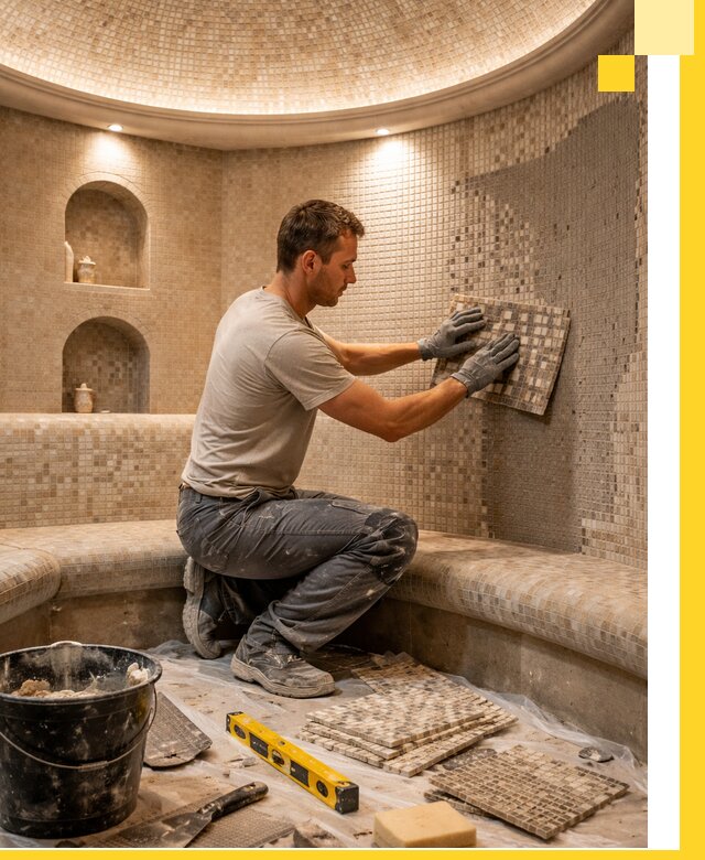 Устройство и монтаж домашнего хамама под ключ в Павловском Посаде