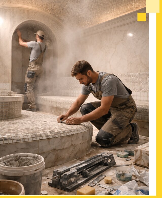 Профессиональный дизайн хамама и SPA под ключ в Павловском Посаде